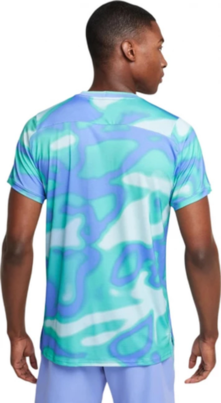 ОДЕЖДА ДЛЯ ТЕННИСА Мужская, Футболка NIKE COURT DRI FIT ADVANTAGE TOP PRINT .