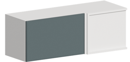 Кухня Модуль ШВУГ 1000 Графит / Бирюзовая мята