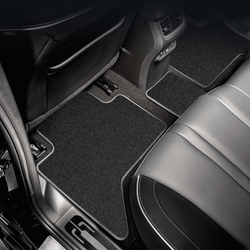 Коврики в салон для MERCEDES-BENZ C-Class W204 АКПП 2006-2011, 2011-2015, седан, 4 шт. (текстиль) KLEVER03343922110KH