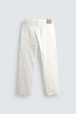 ZARA X AARON LEVINE ДЖИНСЫ STRAIGHT FIT, БЕЛЫЙ