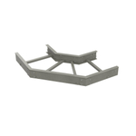 Угол горизонтальный 90 градусов 100x300 R300, стеклопластик