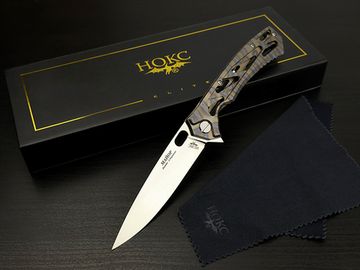 Нож НОКС Майор титановый Flamed Strips - сталь М390 серия "Elite" (328-350526)