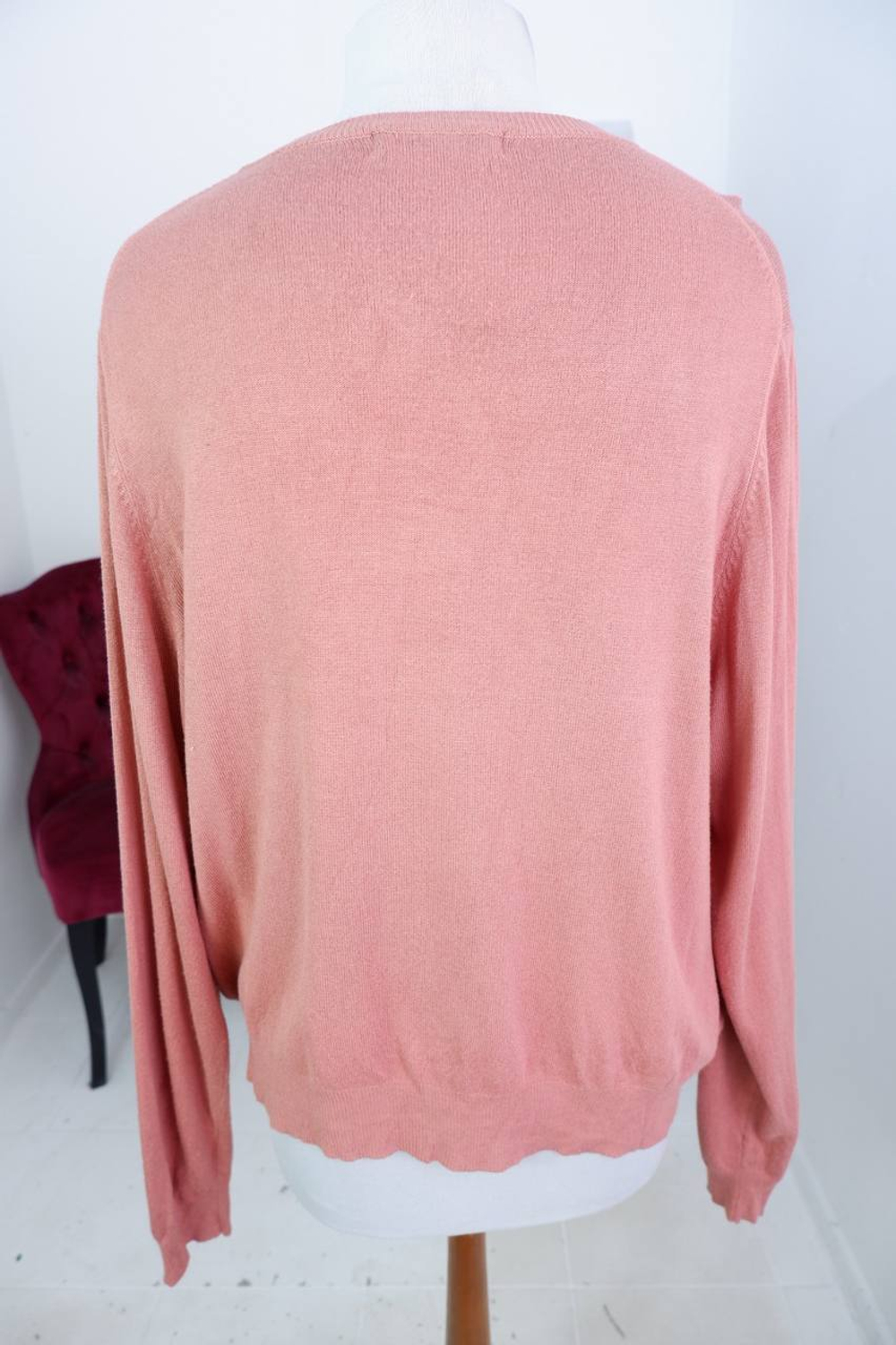 Кардиган Marks&Spencer терракотового цвета, маркировка 50, визуально на 56 размер