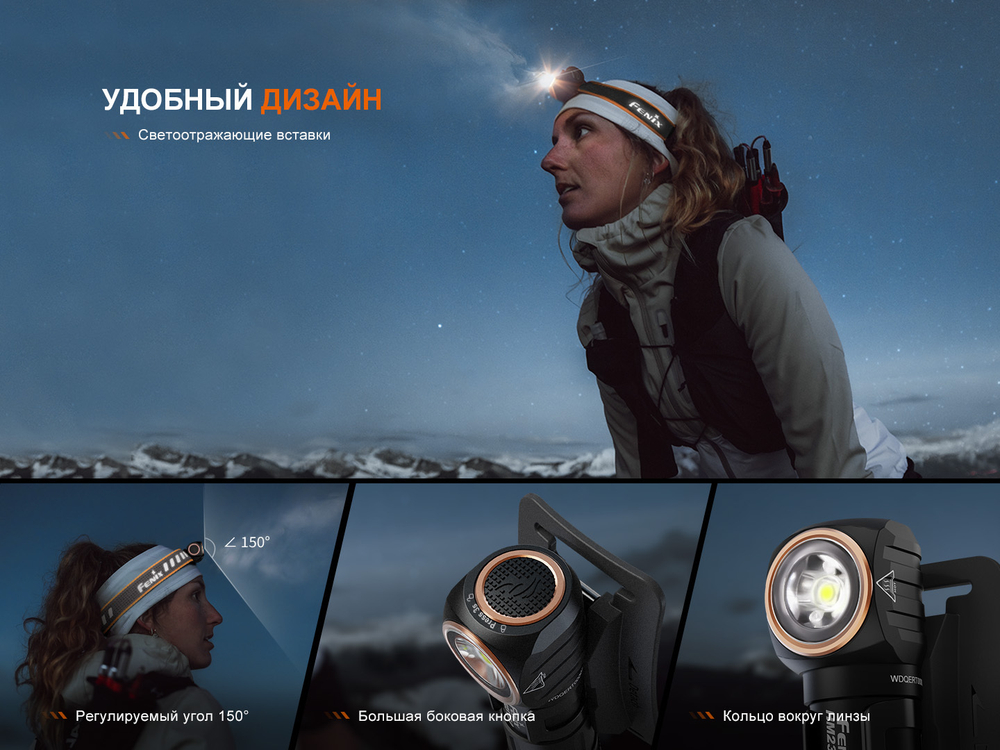 Фонарь Налобный Fenix HM23 V2.0 300 люмен