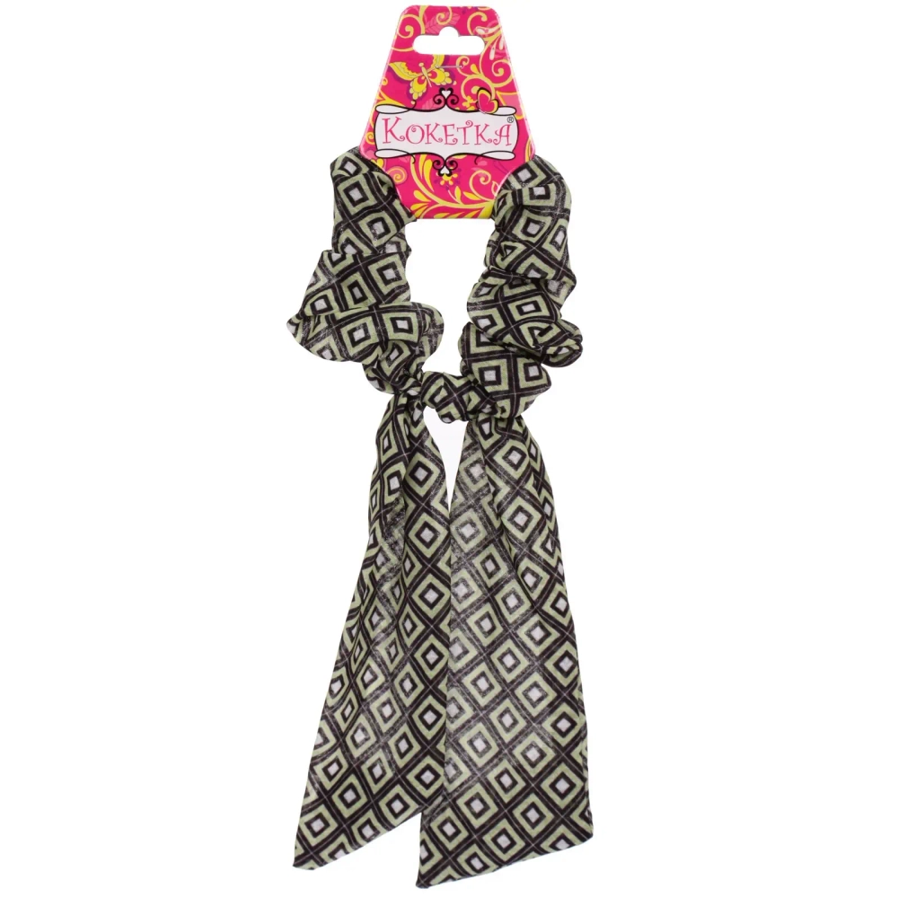 Резинка для волос «La Belle», ромбики, микс 6 цветов, 8*13см (подвес Кокетка)