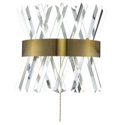 Citilux Ричард CL336313 LED Бра хрустальное с выключателем Бронза