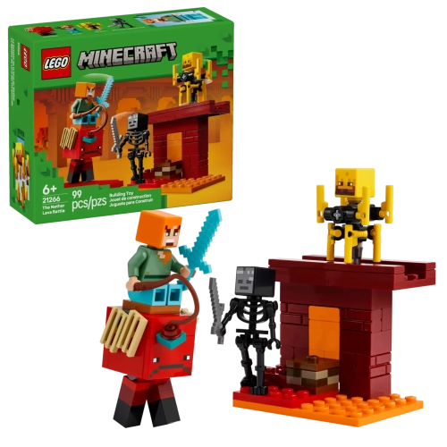 Конструктор LEGO Minecraft 21266 Битва за Нижнюю лаву