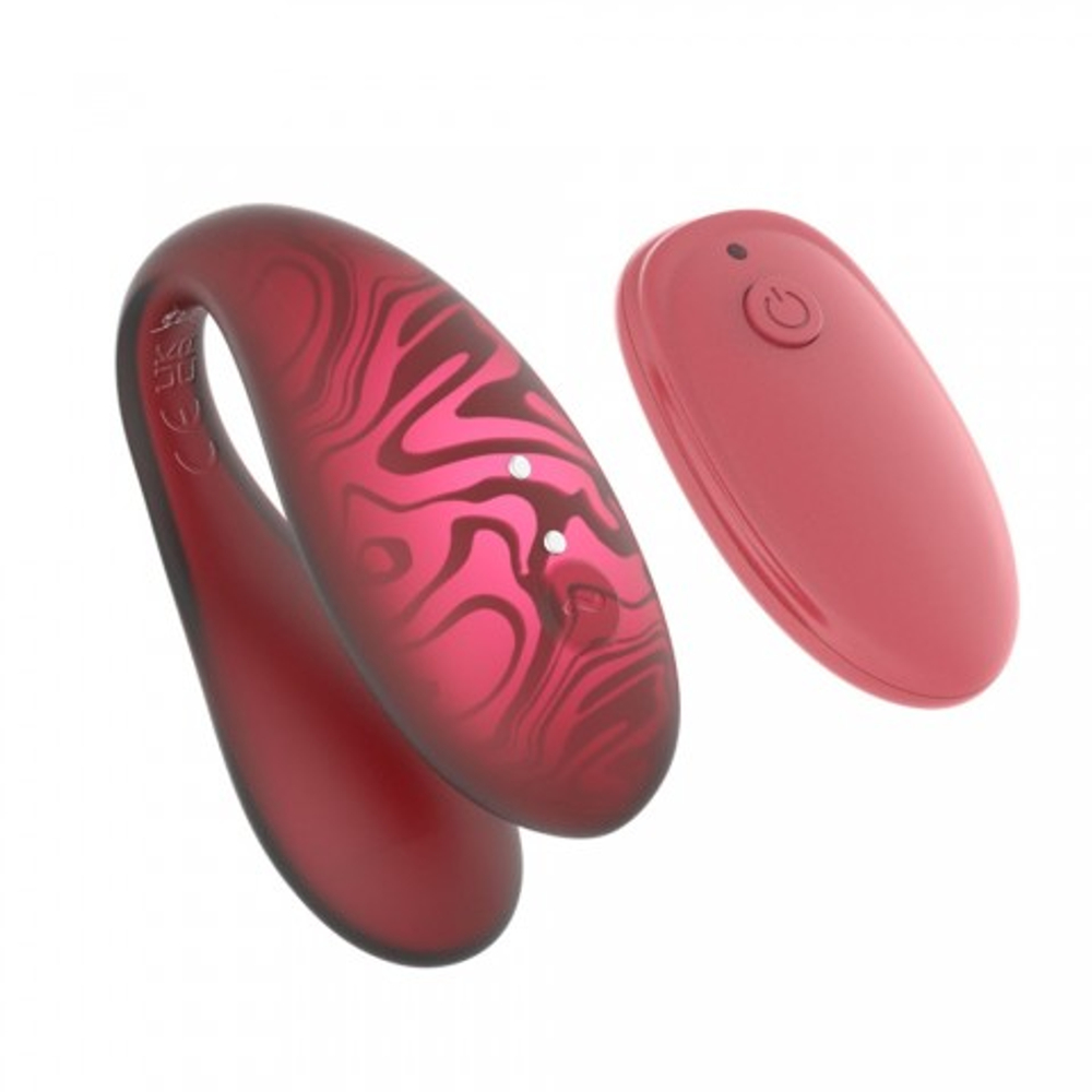 Вибратор для пар Tween+ с управлением через приложение от Amovibe красный