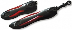 Комплект крыльев, 20"-26", материал пластик, черный с красными вставками HN 10-1 black/red