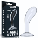 Прозрачный стимулятор простаты Flawless Clear Prostate Plug - 15 см. (Цвет: прозрачный)