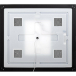 Зеркало BelBagno Kraft 108.5 SPC-KRAFT-1085-685-TCH-WARM-NERO с подсветкой с подогревом Черное с сенсорным выключателем