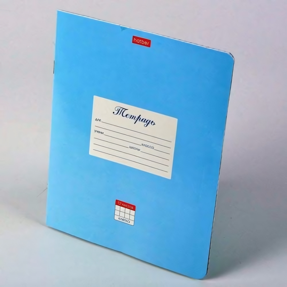 Тетрадь 12л. А5 клетка "Пастель-Голубая" (Хатбер)