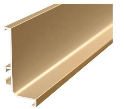 Профиль Gola-X горизонтальный, L-формы, 5000мм, золото матовое, AQ