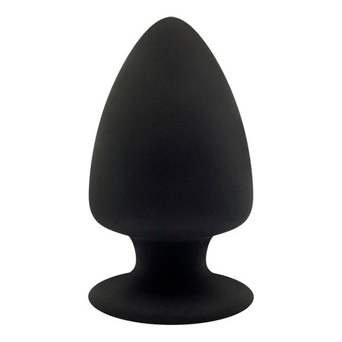 Черная анальная пробка 9см SilexD Premium Silicone Plug Size S Model 1