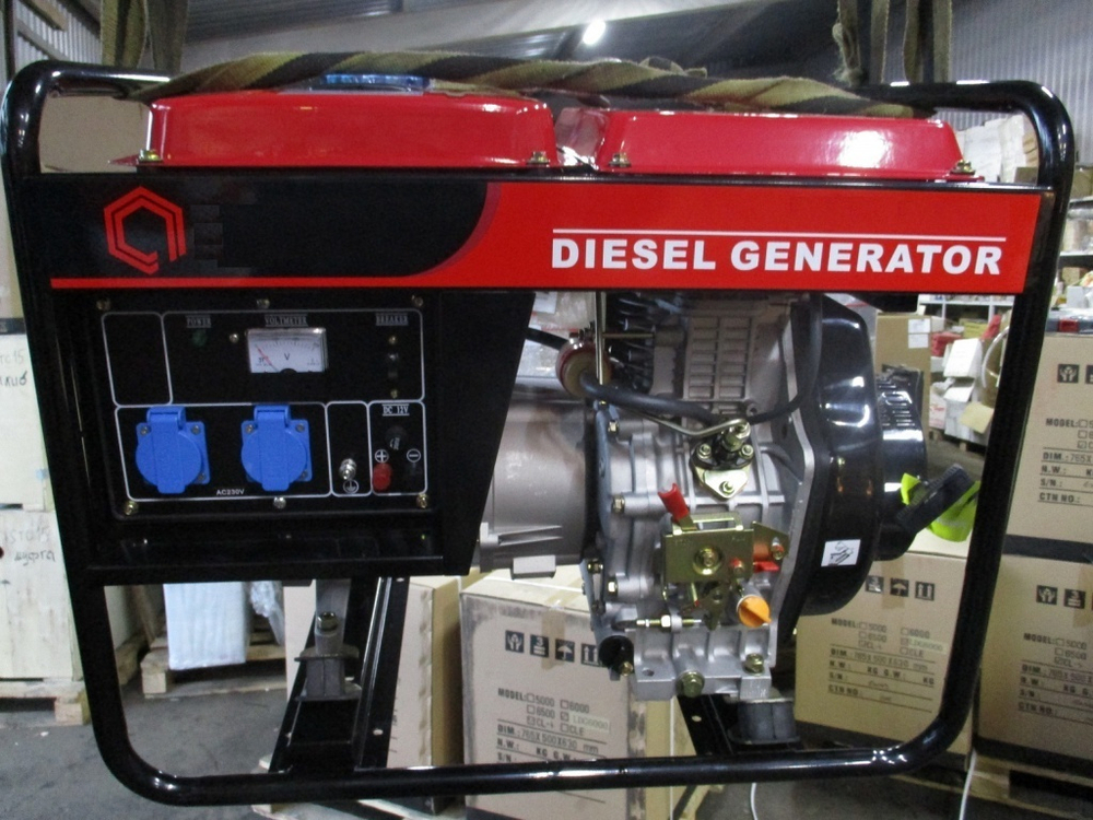 Дизельный генератор 5 кВт АМПЕРОС LDG 6000CLE