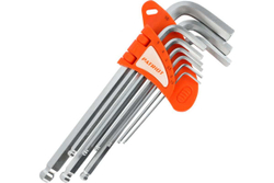 Набор ключей PATRIOT SKH-9L, шестигранные с шаром, длинные, 1,5-10мм, CRV, 9 шт 350002008