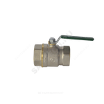 Кран шаровой латунь хром R250W Ду 40 Ру42 ВР рычаг зеленый Giacomini R250WX027
