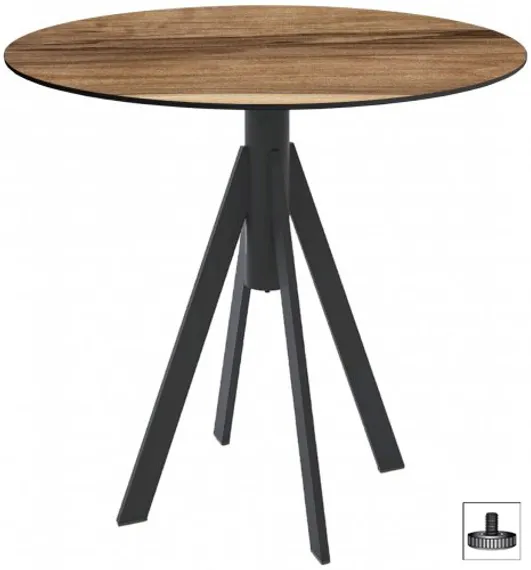 Стол Fuoz HPL, Ø90 см, индийский шесман