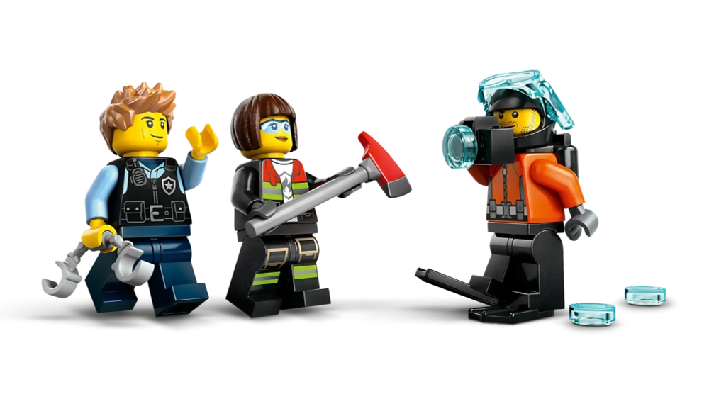 Конструктор LEGO City 60462 Вертолет, пожарная машина и подводная лодка