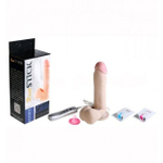 Реалистичный фаллос на присоске с функцией вращения (Цвет: телесный)