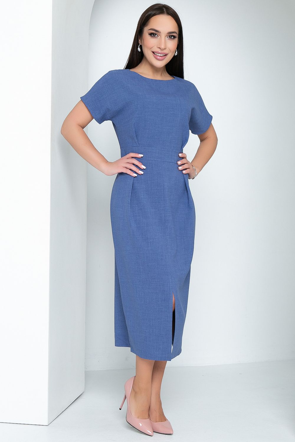 Платье Виктория Хит (джинс) Diolche