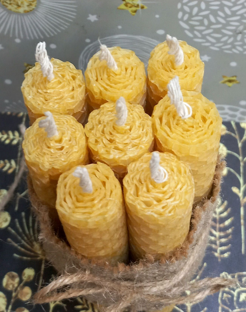 Набор свечей, натуральная вощина, 8 шт