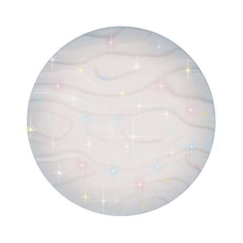 ULI-D249 80W/SW/60 VIRGO Светильник светодиодный накладной. Диммируемый. Пульт ДУ (в/к). Теплый свет(3000К)/Белый свет(4000К)/Дневной свет(6500К). 500