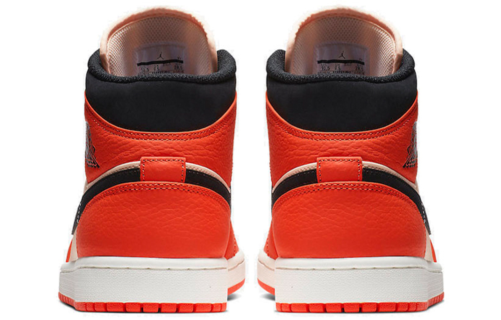 Jordan 1 Mid 'Team Orange Black'