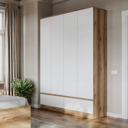 Брауни (МебФонд) Шкаф четырехдверный