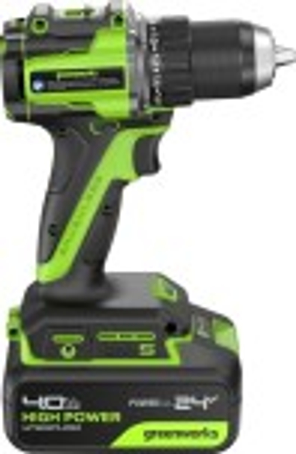 Дрель-шуруповерт аккумуляторная GREENWORKS DD560 24V, АКБ 4Ач и ЗУ 3708407CUB