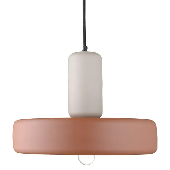 Светильник потолочный Juko, Ø43х31 см, бежевый/коричневый