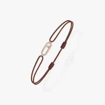 Messika Move Uno chocolate cord bracelet