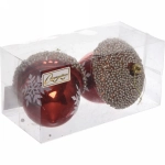 Набор украшений SHINE «Christmas Nut» 10 см (2 шт.), copper