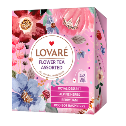 Чай цветочный Lovare ассорти 32 пакетика