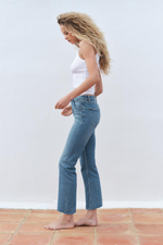 Джинсы trf cropped flare с высокой посадкой