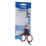 Ножницы универсальные бытовые «VOSTOK MARKET», с упором для пальца, цвет чёрный/красный, 15,5см (блистер Селфи)●