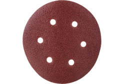 Круг шлифовальный СТАНДАРТ (5 шт; 150 мм; 6 отв; Р80) Зубр 35350-150-080