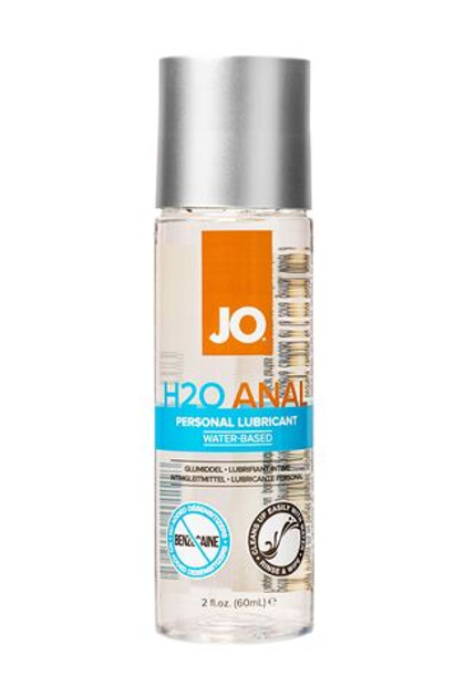 Анальный лубрикант на водной основе JO Anal H2O - 60 мл.