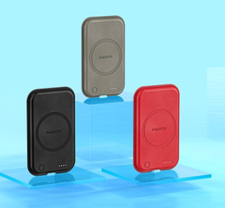 Внешний магнитный аккумулятор с беспроводной зарядкой Maxco Future Magnetic Two-Way, 5000 mAh, 15W, Красный