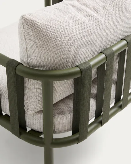 Комплект уличной мебели Omala из зеленого алюминия и веревки