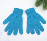 Перчатки для девочки MINAKU "Радуга", р.12, голубой 4428514, 1 шт.