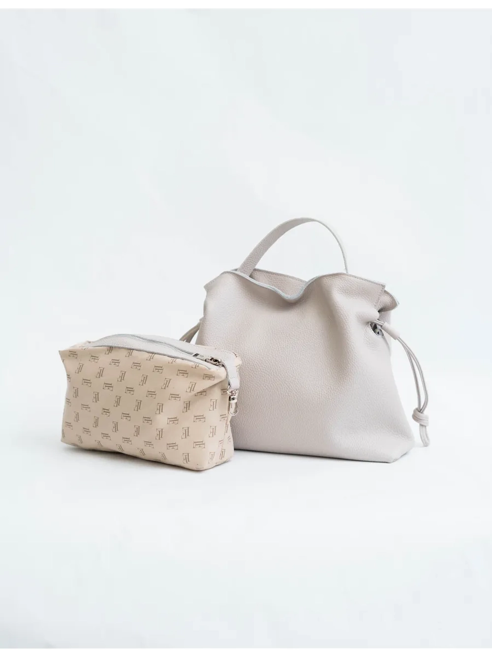 Сумка мешок через плечо средняя натуральная кожа