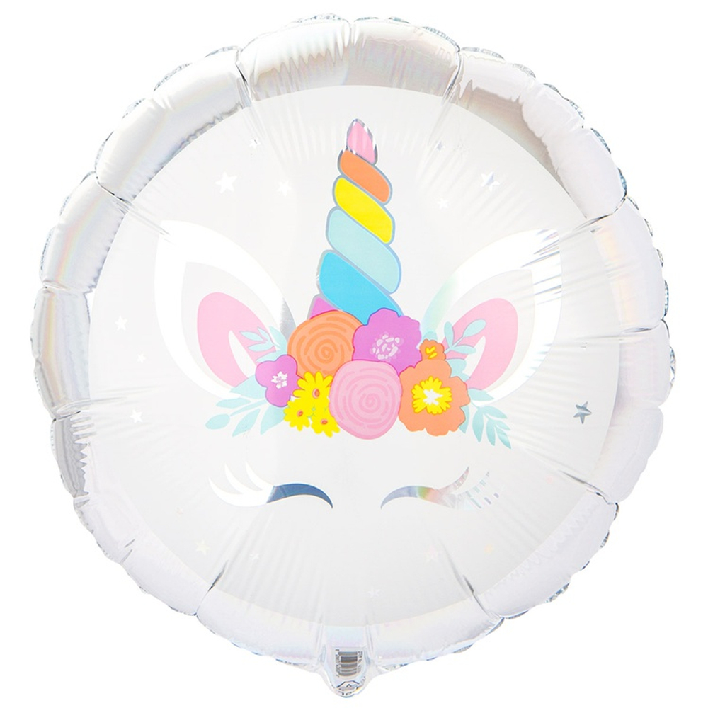 Шар Фольгированный Единорог спящий переливы (Ассорти)