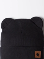 Шапка детская на осень с ушками