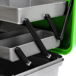 Ящик рыболовный для хранения снастей двухполочный синий