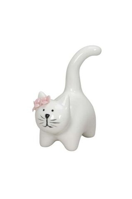 Декор "Цветочный кот" 8x5x10см