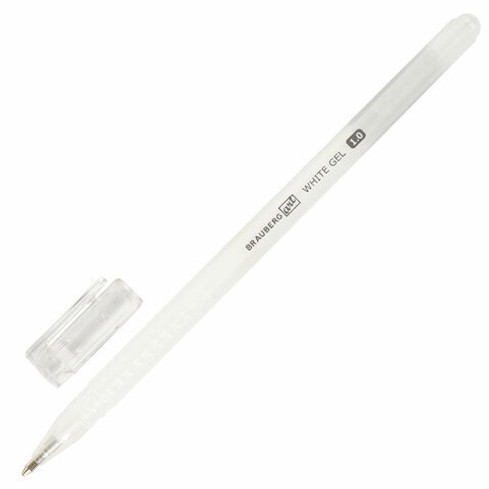 Ручка гелевая БРАУБЕРГ 0,5 мм белая Арт Классик (143418)