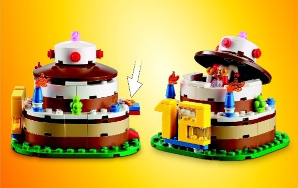 Lego birthday cake 40153 top