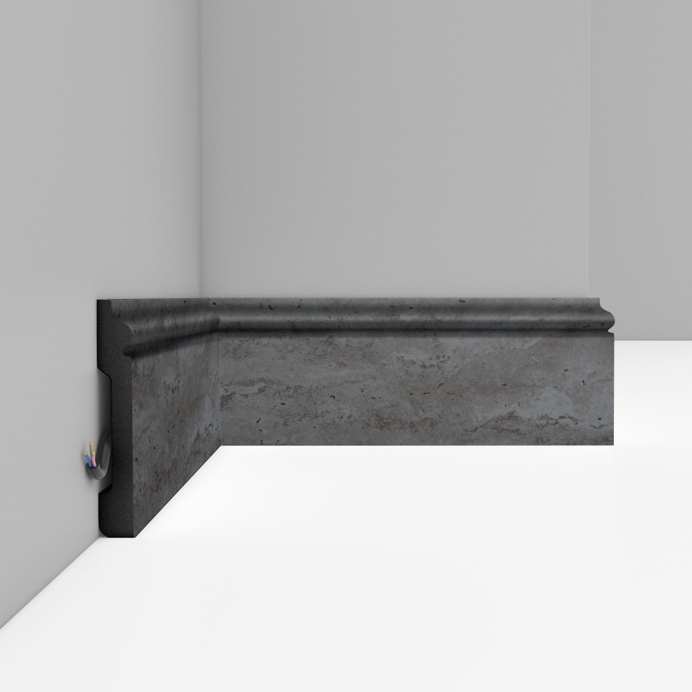 Плинтус напольный Decomaster D005-1632 79х13х2400мм