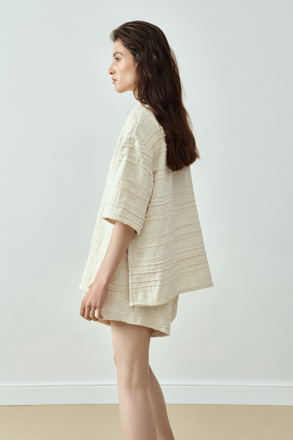 Рубашка из фактурного хлопка Stucco